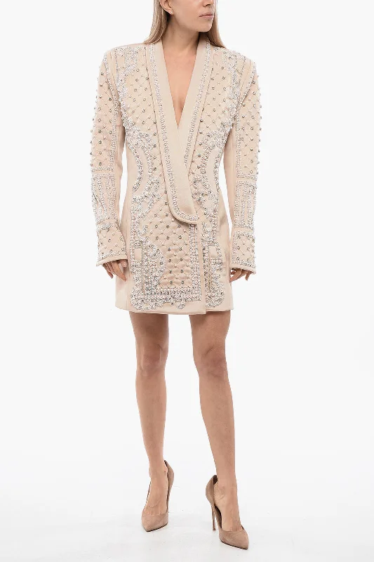 Balmain Embelisehed Double-Breasted Blazer