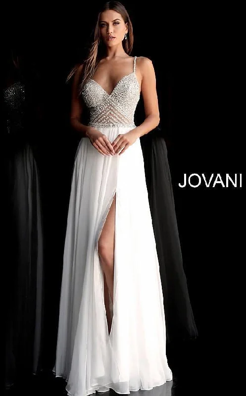 Jovani 66925 High Slit Prom Long Dress