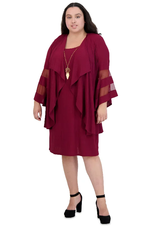 R&M Richards 7994W Short Plus Size Jacket Dress