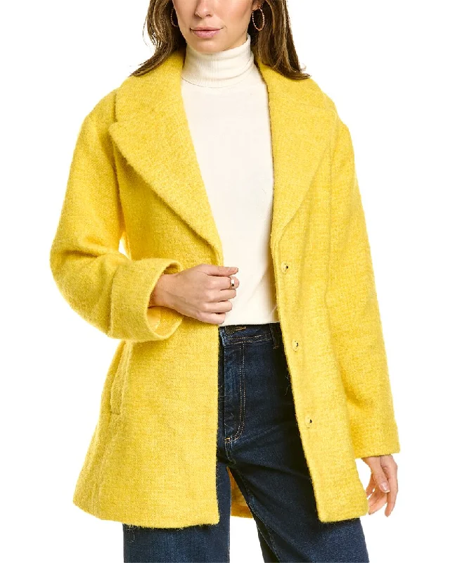 Boden Brushed Belted Wool & Alpaca-Blend Coat