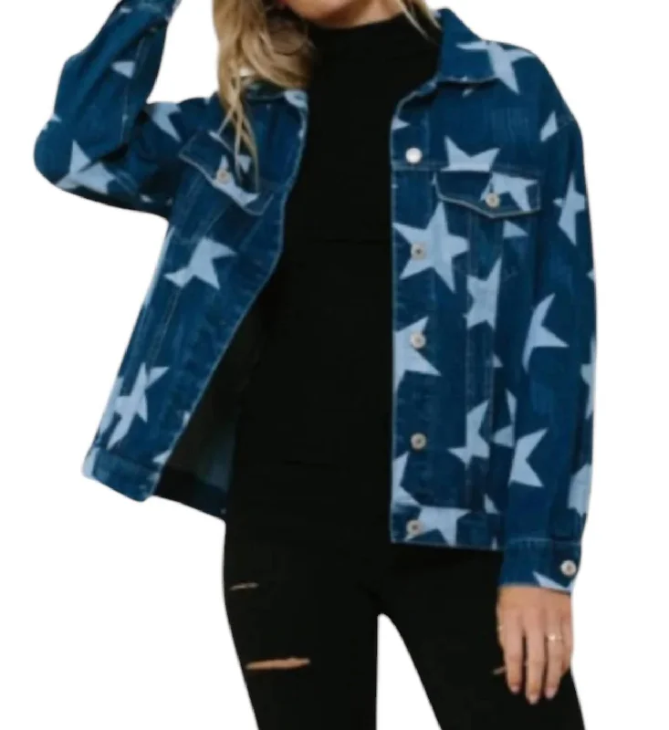 Star Struck Denim Jacket In Blue