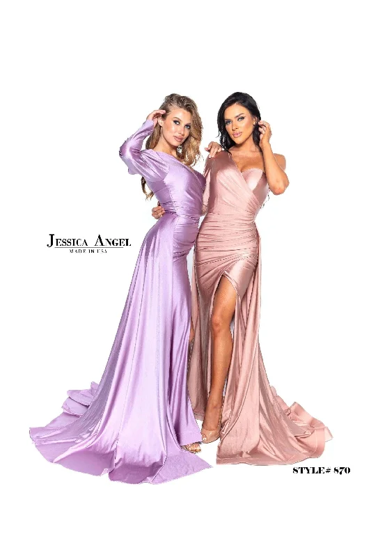 Jessica Angel Long One Shoulder Formal Dress 870