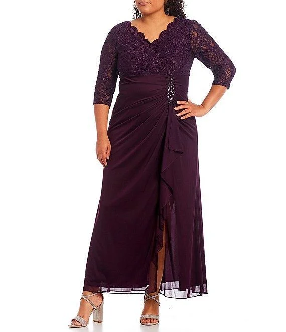 Alex Evenings AE84122469 Long Plus Size Dress