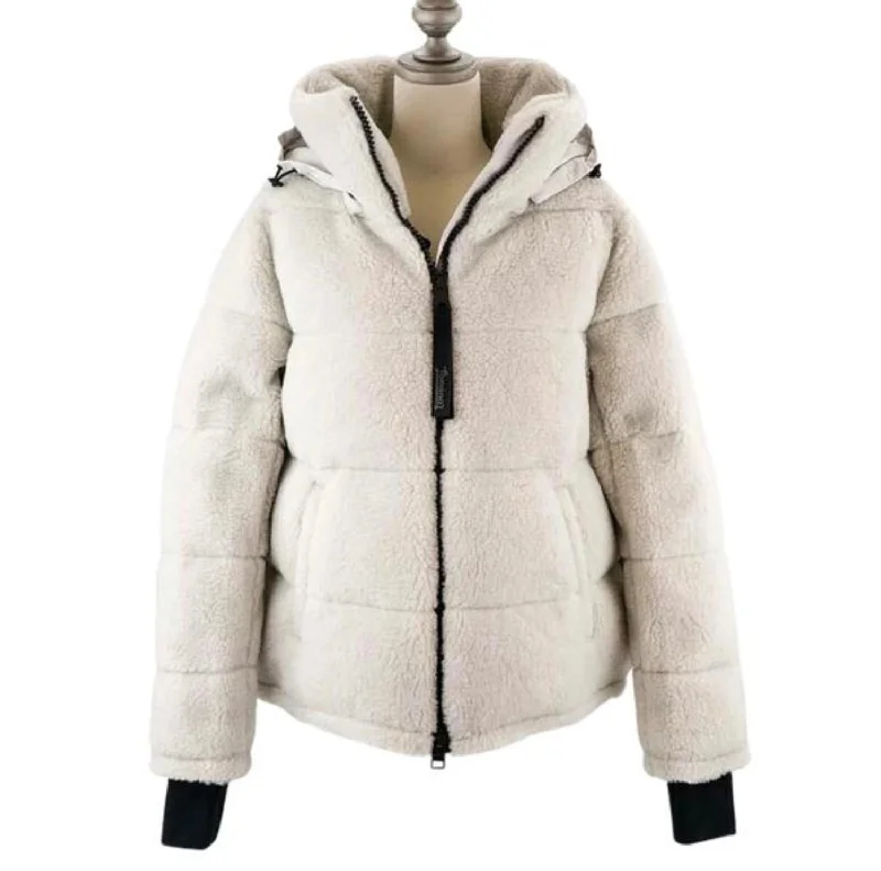 The Sherpa Down Jacket In Cream