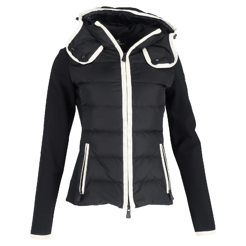 Moncler Grenoble Padded Zip-Up Jacket in Black Polyester