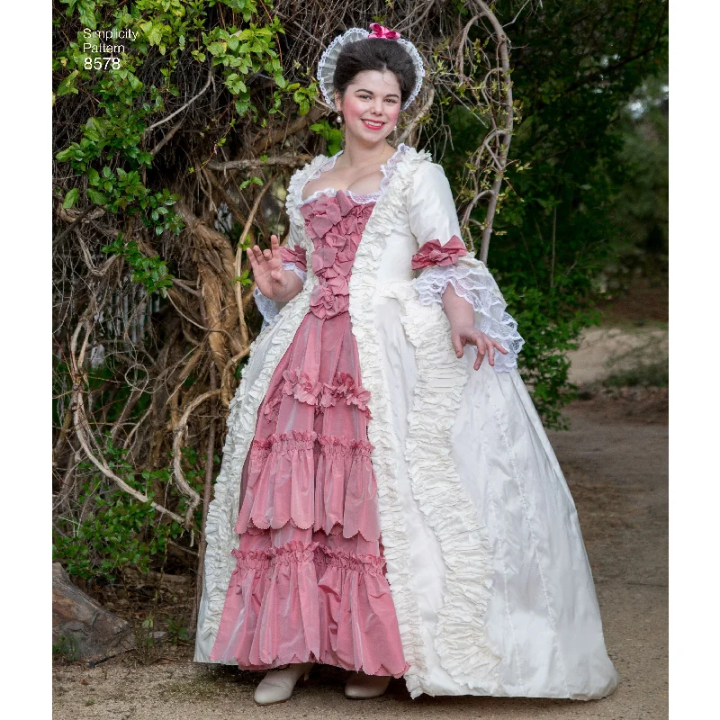 Simplicity Pattern 8578 18th century costume gown