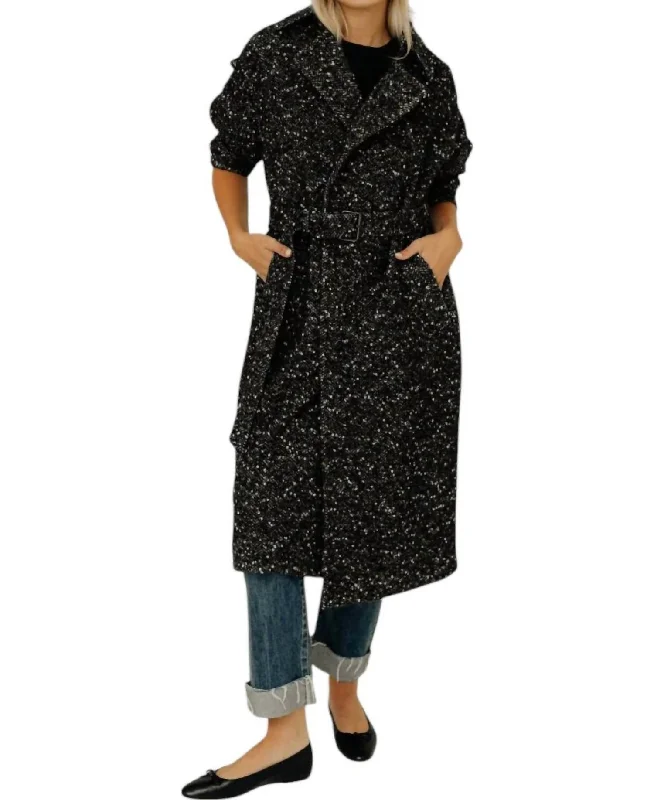 Horia Coat In Black