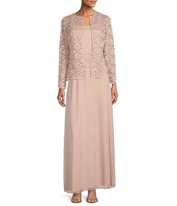 Marina  Long Formal Mother of the Bride Jacket Gown