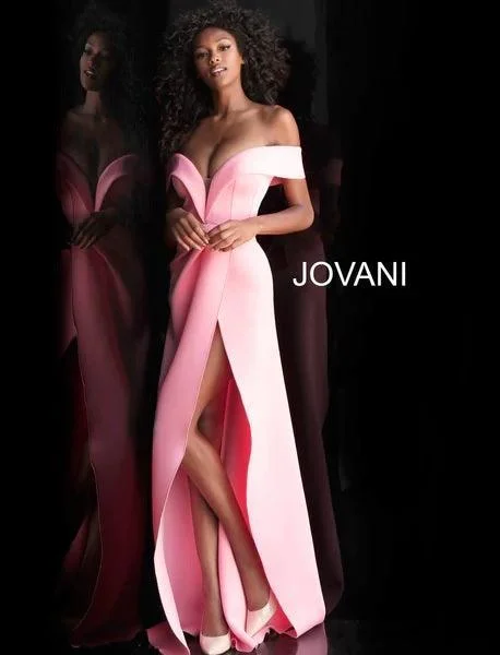 Jovani 66806 Off Shoulder Formal Long Dress