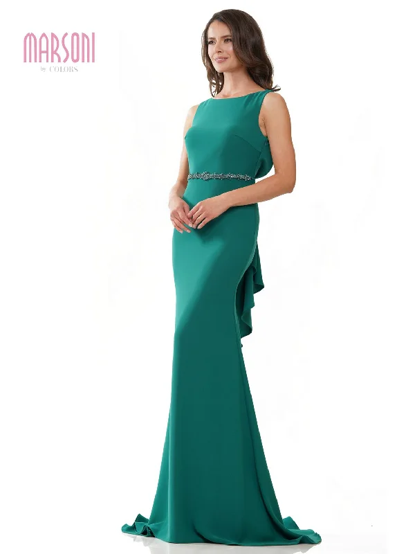 Marsoni MV1250 Long Sleeveless Fitted Formal Dress