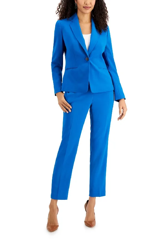 Le Suit  Formal Notched Collar 1 Button Two Piece Pant Suit