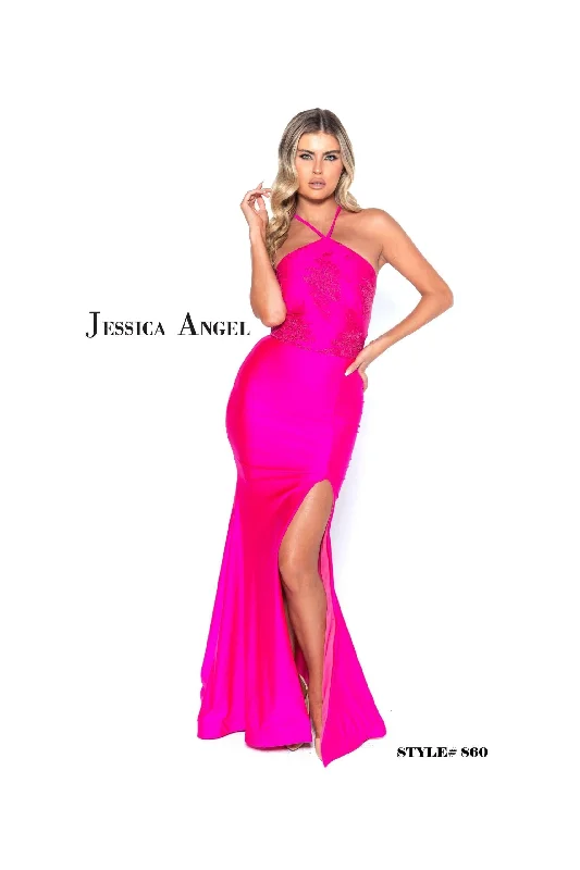 Jessica Angel Long Formal Fitted Sexy Prom Gown 860