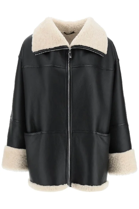 Toteme Women's Oversized Shearling Jacket