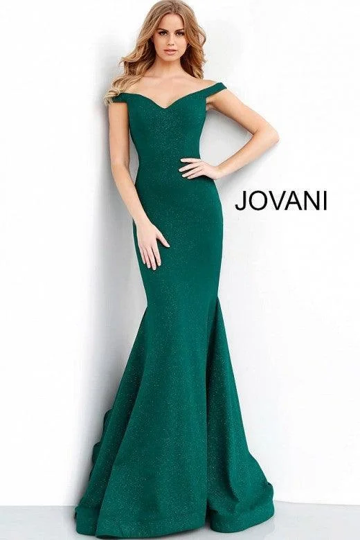 Jovani 55187 Long Off Shoulder Prom Dress