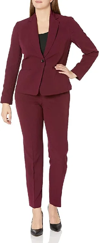 Le Suit Formal One Button Jacket Two Piece Pan Suit