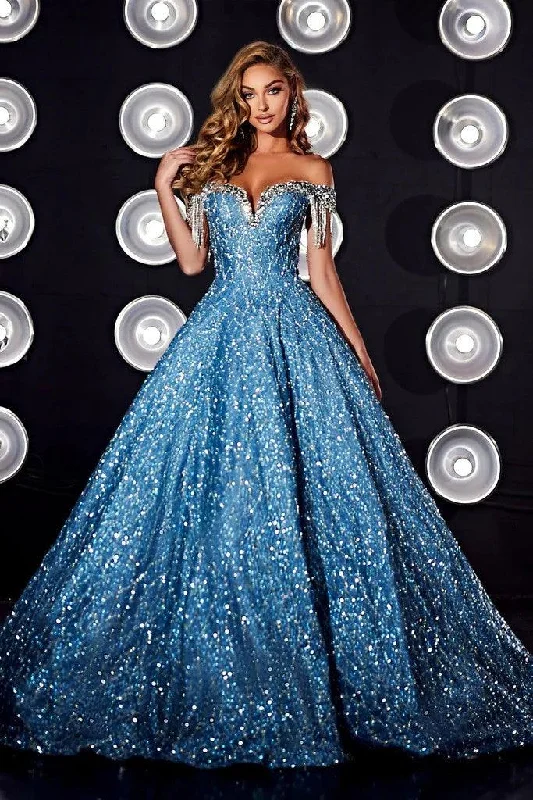 Portia and Scarlett PS23048 Long Off Shoulder Prom Ball Gown