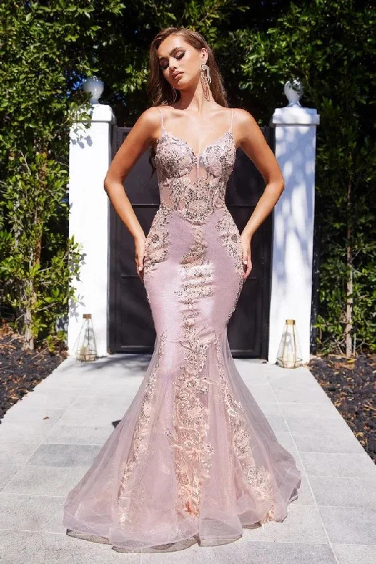 Portia and Scarlett PS22247 Long Formal Mermaid Prom Dress