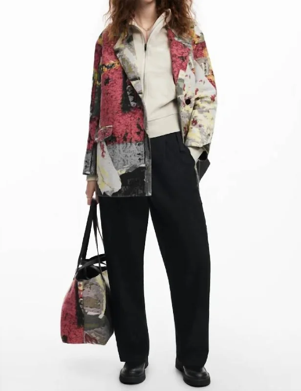 Arty M. Christian Lacroix Long Coat In Multi