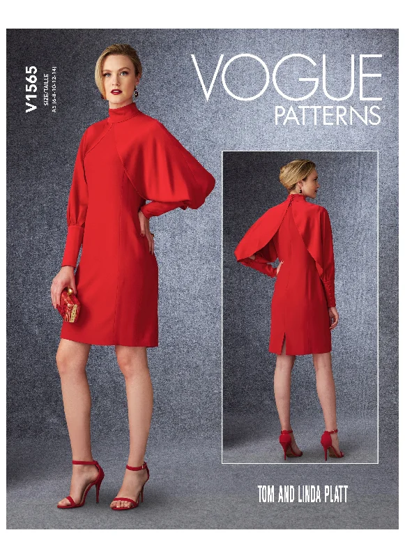 Vogue Pattern 1565 High Neck Dress