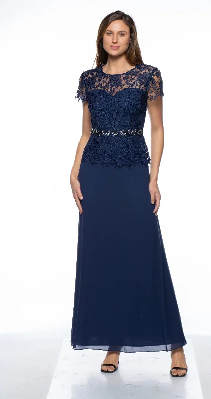 Marina Long Two Piece Formal Lace Dress