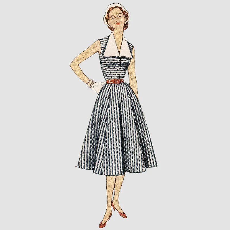 Simplicity Pattern 9105  Vintage Dress With Detachable Collar