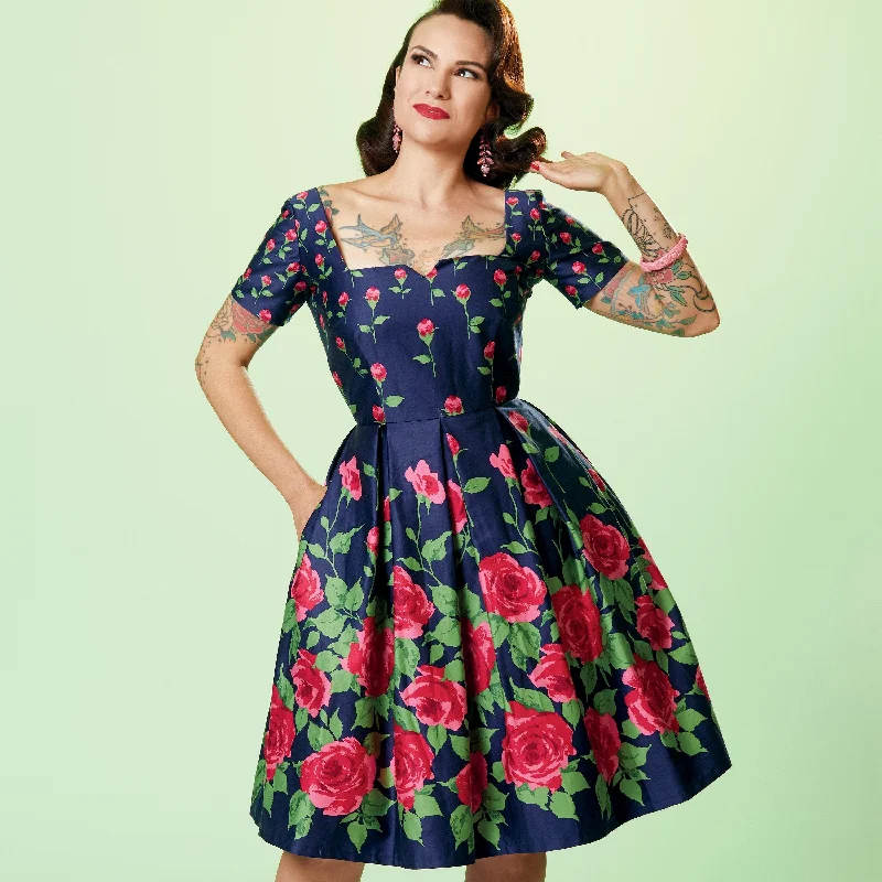 Simplicity 1950's Sewing Pattern 9294 Vintage Dress