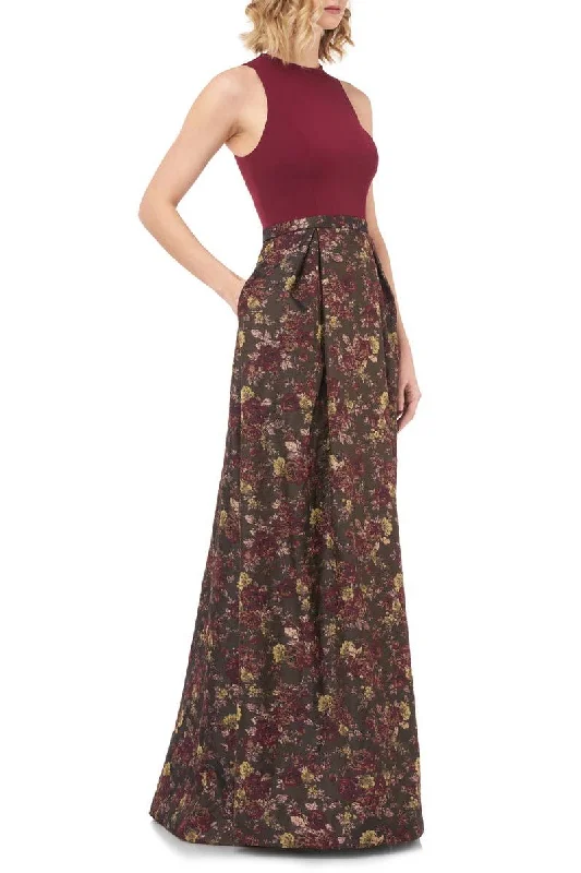 Kay Unger 5511195 Long Floral Print Formal dress