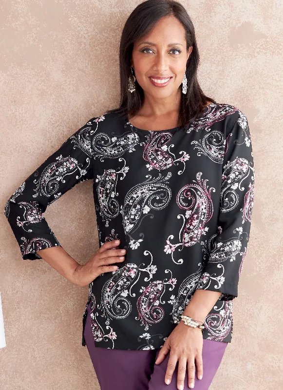 Butterick 6797 Misses' and Petite Scoop-neck Tops Pattern