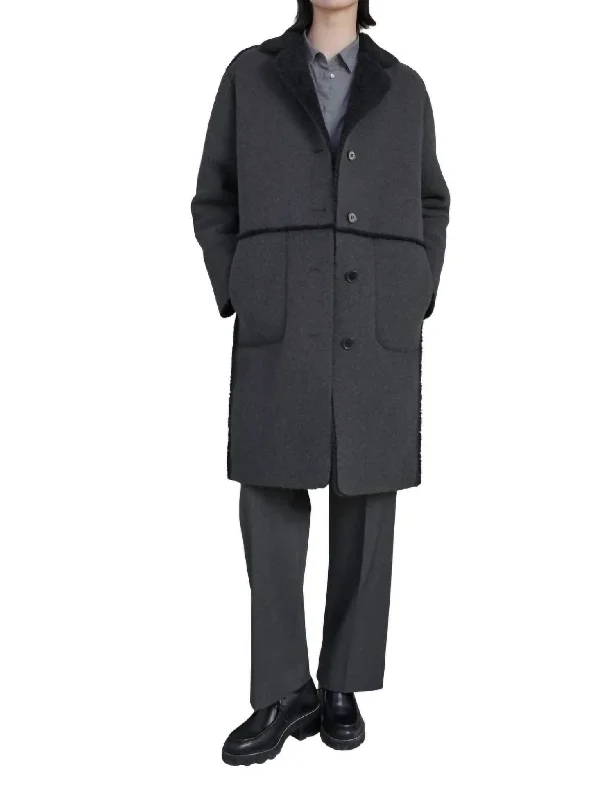 Rosemead Coat In Charcoal