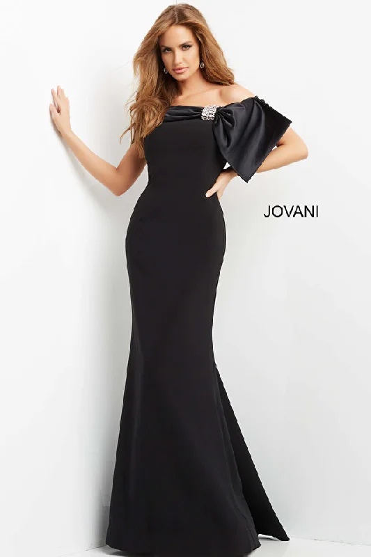 Jovani 07014 Off the Shoulder Long Evening Dress