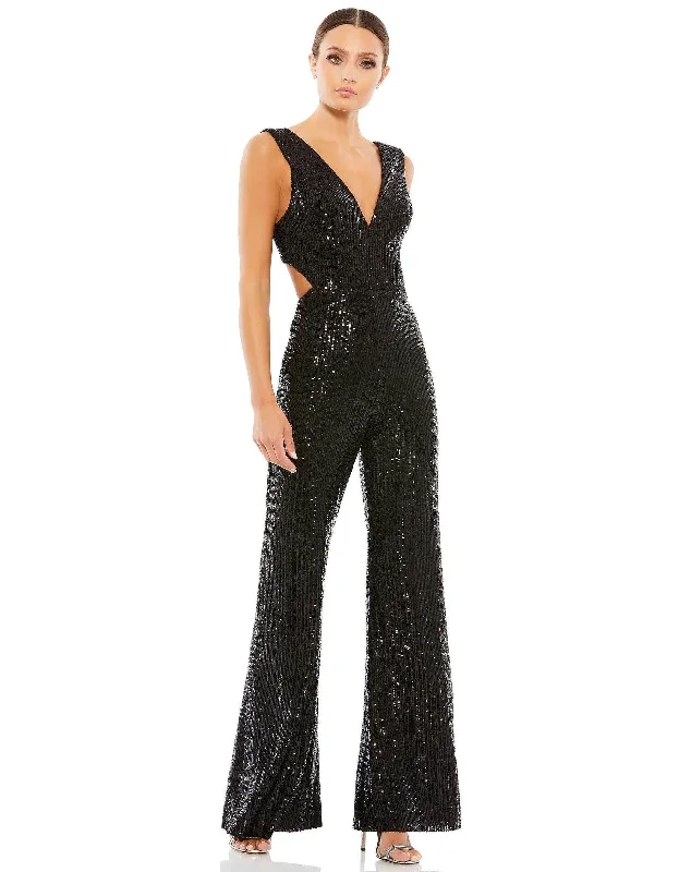 Mac Duggal 26691 Formal Sleeveless Sequin Jumpsuit