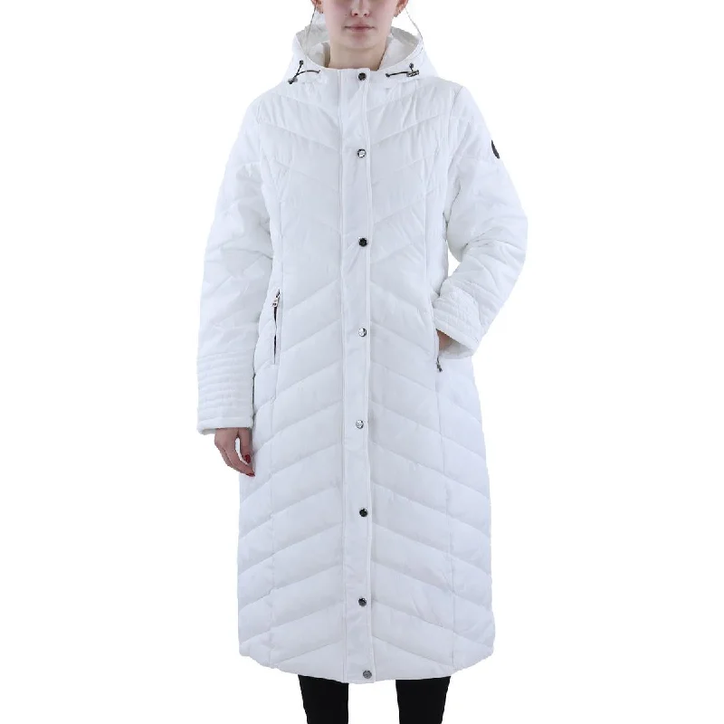 Womens Quilted Polyester Puffer Coat