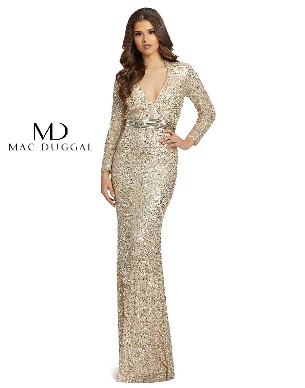 Mac Duggal 5140 Long Sleeve Formal Dress