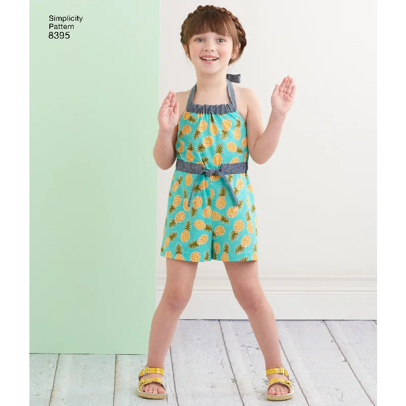 Simplicity Pattern 8395 dress and rompers