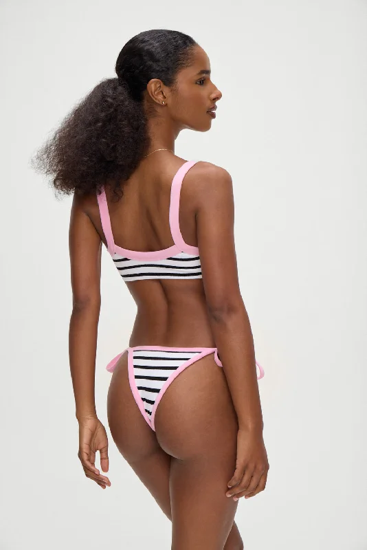 Cruze String Bikini Bottom - Vintage Stripe