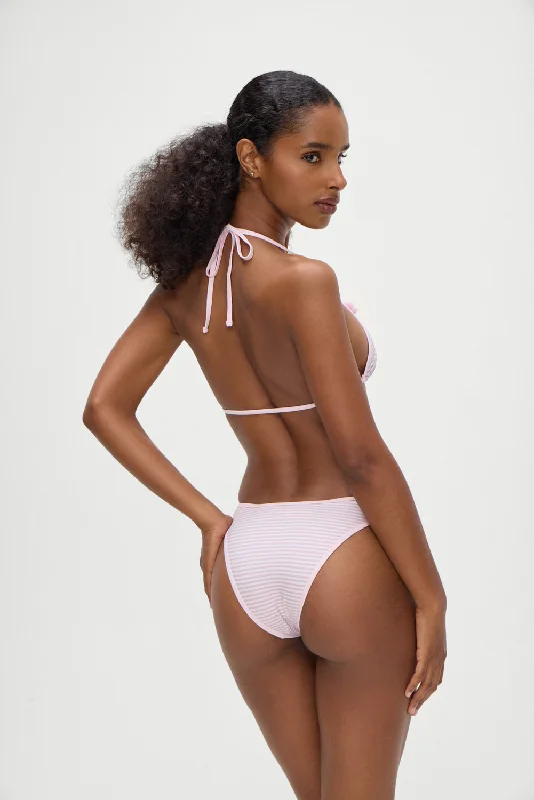 Dove Bikini Bottom - Rosewater Stripe