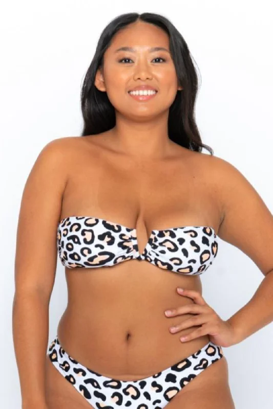 Scarlett Bandeau Top - Safari Leopard