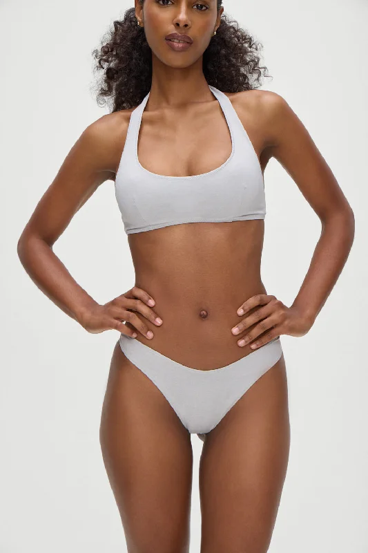 Skyler Bikini Top - Heather Grey